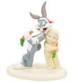 Snowbabies x Looney Tunes - 24 Carrot Christmas Bugs Bunny Porcelain Figurine 6016030