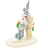 Snowbabies x Looney Tunes - 24 Carrot Christmas Bugs Bunny Porcelain Figurine 6016030