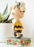 Jim Shore x Peanuts - Snoopy on Charlie Brown's Head Figurine 6016270