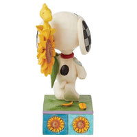 Jim Shore x Peanuts - Snoopy & Woodstock Sunflower Figurine 6016281