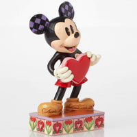 Jim Shore x Disney Traditions - A Love Note Mickey Holding Heart Figurine 6016329