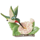 Jim Shore Heartwood Creek - Fluttering Florals Hummingbird Flower Figurine 6016386