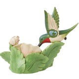 Jim Shore Heartwood Creek - Fluttering Florals Hummingbird Flower Figurine 6016386