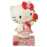 Jim Shore x Sanrio - Hello Kitty Pink Dress Red Rose Figurine 6016411