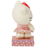 Jim Shore x Sanrio - Hello Kitty Pink Dress Red Rose Figurine 6016411