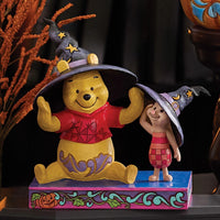 Jim Shore x Disney Traditions - Winnie The Boo Pooh & Piglet in Witch Hats Figurine 6016595