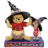Jim Shore x Disney Traditions - Winnie The Boo Pooh & Piglet in Witch Hats Figurine 6016595