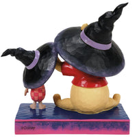 Jim Shore x Disney Traditions - Winnie The Boo Pooh & Piglet in Witch Hats Figurine 6016595