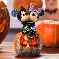 Jim Shore x Disney Traditions - Mickey & Minnie Spine-Tingling Sweethearts LED Figurine 6016596