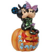 Jim Shore x Disney Traditions - Mickey & Minnie Spine-Tingling Sweethearts LED Figurine 6016596