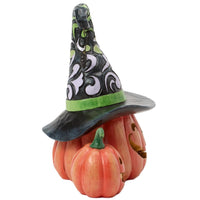 Jim Shore Heartwood Creek - Altogether Spooky Jack-O-Lanterns LED Halloween Figurine 6016642