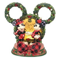 Jim Shore x Disney Traditions - Mickey & Minnie Magical Winter Moments Figurine 6016880