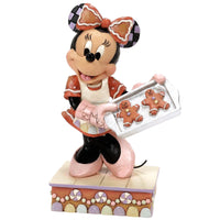 Jim Shore x Disney Traditions - Baking Bliss Minnie Mouse Gingerbread Man Cookies Figurine 6016881