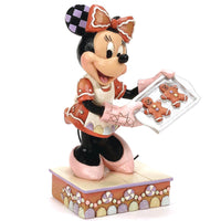 Jim Shore x Disney Traditions - Baking Bliss Minnie Mouse Gingerbread Man Cookies Figurine 6016881