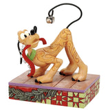 Jim Shore x Disney Traditions - Jolly Jingle Tail Pluto Dog Figurine 6016885