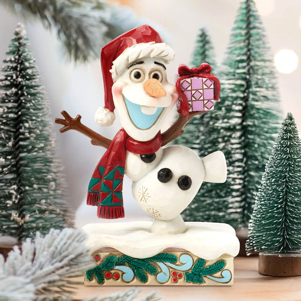 Jim Shore x Disney Traditions - Olaf Frozen Festive Frost Figurine 6016888