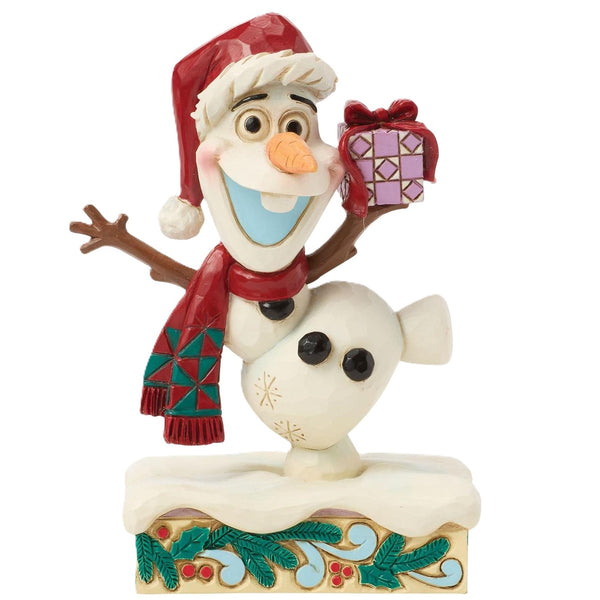 Jim Shore x Disney Traditions - Olaf Frozen Festive Frost Figurine 6016888