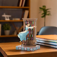 Jim Shore x Disney Traditions - Beauty And The Beast Belle in Library Figurine 6016894