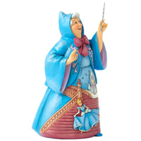 Jim Shore Disney Traditions - Fairy Godmother Midnight Magic Cinderella Glass Slipper Figurine 6016898