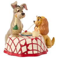 Jim Shore Disney Traditions - Lady and The Tramp Spaghetti Dinner for Two Figurine 6016899
