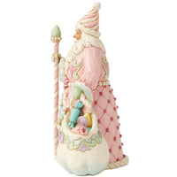 Jim Shore Heartwood Creek - Sweet Treat Pink Santa Figurine 6017018