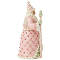 Jim Shore Heartwood Creek - Sweet Treat Pink Santa Figurine 6017018