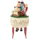 Jim Shore Heartwood Creek - Rudolph Pulling Santa in Sleigh 6017194