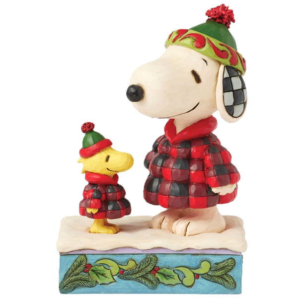 Jim Shore x Peanuts - Cozy Companions Snoopy & Woodstock Figurine 6017234