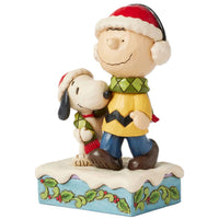 Jim Shore x Peanuts - Bundled in Friendship Snoopy & Charlie Brown Figurine 6017237