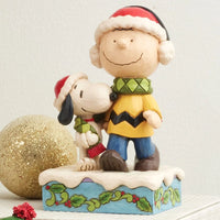 Jim Shore x Peanuts - Bundled in Friendship Snoopy & Charlie Brown Figurine 6017237