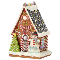 Jim Shore Heartwood Creek - Life is What You Bake It Christmas Gingerbread LED Figurine 6017273