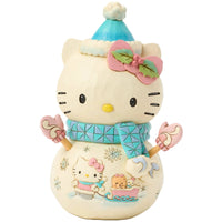 Jim Shore x Sanrio - Hello Kitty Pink Snowman Holiday Figurine 6017555