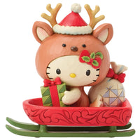 Jim Shore x Sanrio - Hello Kitty Reindeer Christmas Sled Figurine 6017556