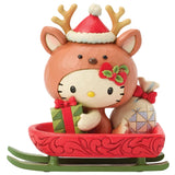 Jim Shore x Sanrio - Hello Kitty Reindeer Christmas Sled Figurine 6017556