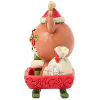 Jim Shore x Sanrio - Hello Kitty Reindeer Christmas Sled Figurine 6017556