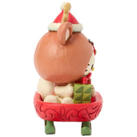 Jim Shore x Sanrio - Hello Kitty Reindeer Christmas Sled Figurine 6017556