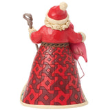 Jim Shore Heartwood Creek - It's a Magical Pinkmas Santa with Pink Flamingo Figurine 6017770