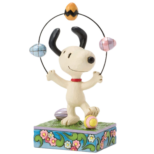 Jim Shore x Peanuts - Snoopy Juggling Easter Joy Figurine 6017866