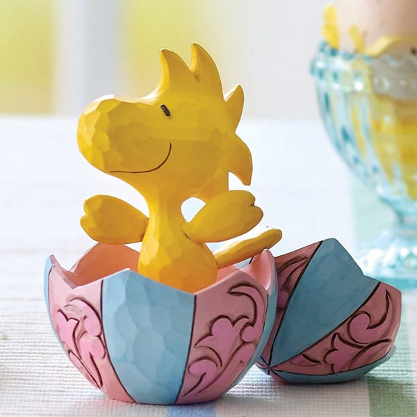 Jim Shore x Peanuts - Woodstock Popping Out of Easter Egg 6017867