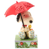 Jim Shore x Peanuts - Snoopy & Woodstock Just A Rainy Day Figurine 6017872