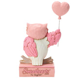 Jim Shore Heartwood Creek - Soaring Sweetheart Pink Owl Figurine 6017965