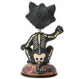 Jim Shore Heartwood Creek - Wicked Whiskers Black Cat Skeleton Bobble Head Figurine 6018084