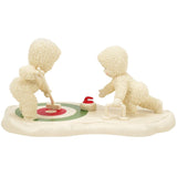 Snowbabies - Nail Biter Curling Porcelain Figurine 6018018