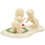 Snowbabies - Nail Biter Curling Porcelain Figurine 6018018