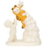 Snowbabies x Garfield - Careful Garfield Christmas Tree Porcelain Figurine 6018148