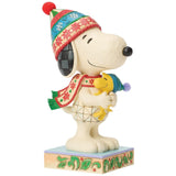 Jim Shore x Peanuts - A Warm Embrace Snoopy Woodstock Figurine 6018691