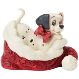 Jim Shore x Disney Traditions - 101 Dalmatians Santa Hat Christmas Dog Figurine 6018719
