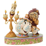 Jim Shore x Disney Traditions - Lumiere Mrs Potts Chip Cogsworth Figurine 6018724