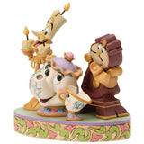 Jim Shore x Disney Traditions - Lumiere Mrs Potts Chip Cogsworth Figurine 6018724