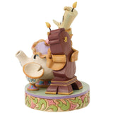 Jim Shore x Disney Traditions - Lumiere Mrs Potts Chip Cogsworth Figurine 6018724